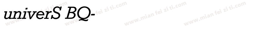 univerS BQ字体转换